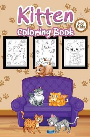 Cover of Kitten Coloring Book for Kids