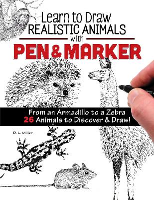 Book cover for Learn to Draw Realistic Animals with Pen & Marker