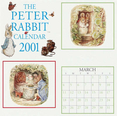 Book cover for The Mini Peter Rabbit Calendar 2001