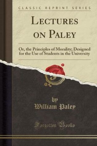 Cover of Lectures on Paley