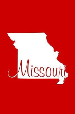 Book cover for Missouri - Red Lined Notebook with Margins