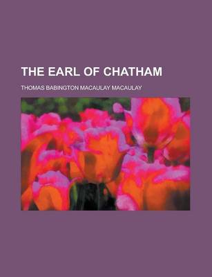 Book cover for The Earl of Chatham