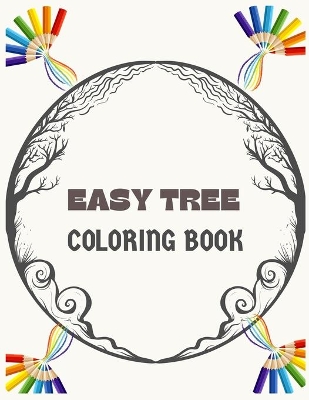 Book cover for Easy Tree Coloring Book