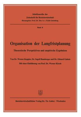 Book cover for Organisation der Langfristplanung