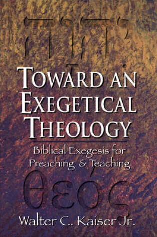 Cover of Toward an Exegetical Theology