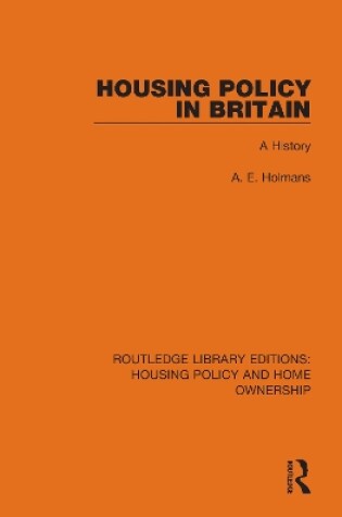 Cover of Housing Policy in Britain