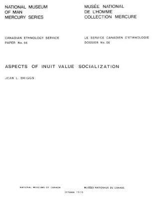 Cover of Aspects of Inuit value socialization