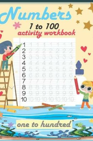 Cover of numbers 1 to 100 activity book