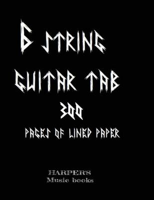 Book cover for 6 string guitar tab