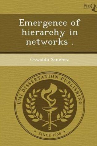 Cover of Emergence of Hierarchy in Networks