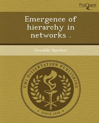 Book cover for Emergence of Hierarchy in Networks