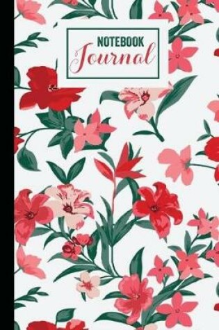 Cover of Red and green Floral Fantasy Notebook Journal