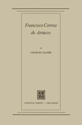Cover of Francisco Correa de Arauxo