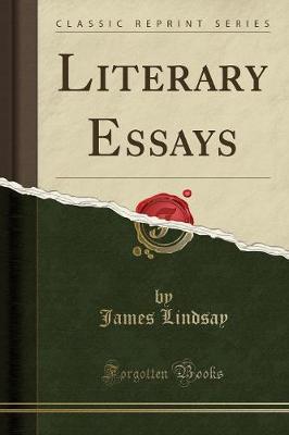 Book cover for Literary Essays (Classic Reprint)