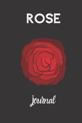 Book cover for rose journal