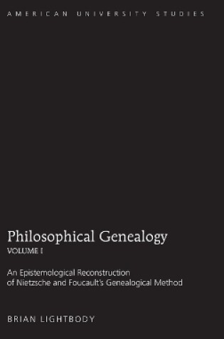 Cover of Philosophical Genealogy- Volume I