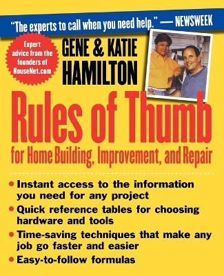 Book cover for Rules of Thumb for Home Building, Improvement, and Repair