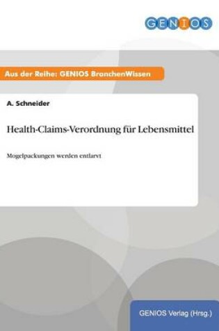 Cover of Health-Claims-Verordnung für Lebensmittel