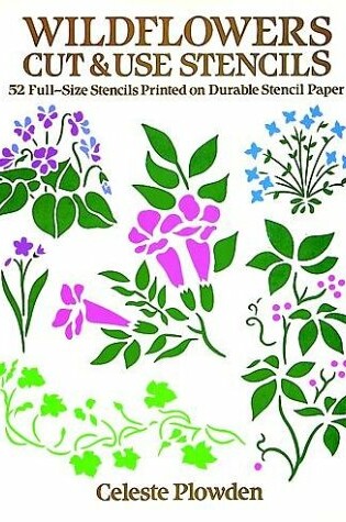 Cover of Wildflowers Cut and Use Stencils