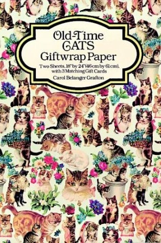 Cover of Old-Time Cats Giftwrap Paper