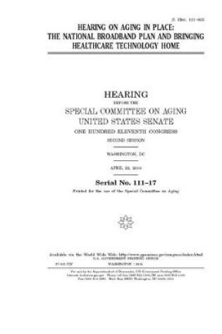 Cover of Hearing on aging in place