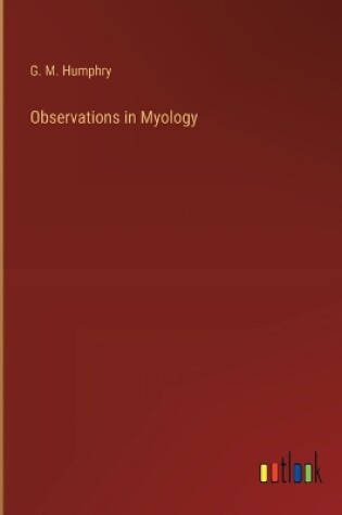 Cover of Observations in Myology