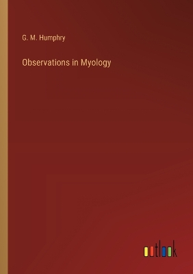 Book cover for Observations in Myology