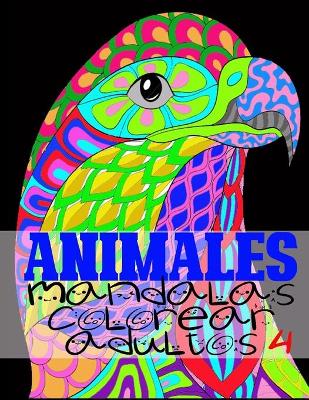 Book cover for animales mandalas colorear adultos 4