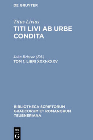 Cover of AB Urbe Condita, Libri Xxxi-X CB