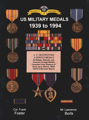 Book cover for Us Military Medals 1939 to Present