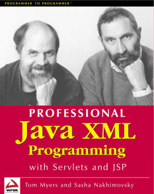 Cover of Professional Java XML Programming with Servlets and JSP