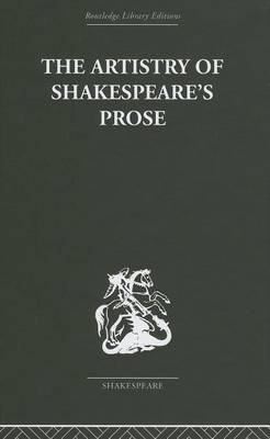 Cover of The Artistry of Shakespeare's Prose