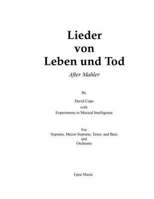 Book cover for Lieder von Leben und Tod (after Mahler)