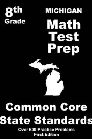 Cover of Michigan 8th Grade Math Test Prep