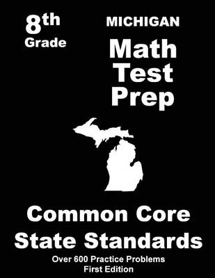 Book cover for Michigan 8th Grade Math Test Prep