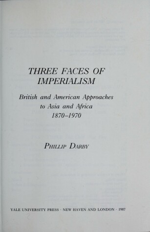 Book cover for Three Faces of Imperialism