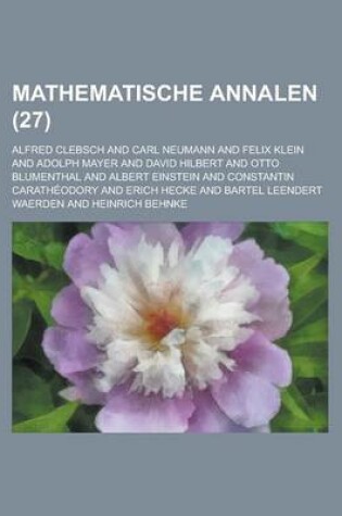 Cover of Mathematische Annalen (27)