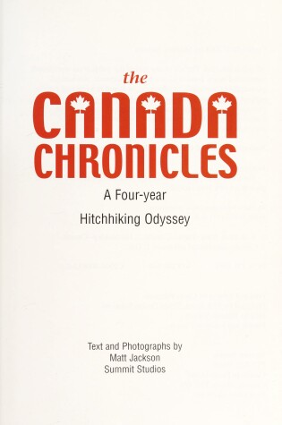 Cover of Canada Chronicles