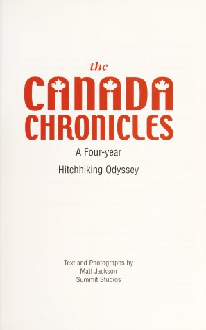 Book cover for Canada Chronicles