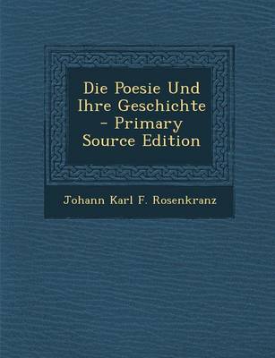 Book cover for Die Poesie Und Ihre Geschichte