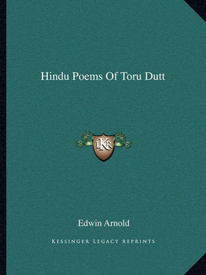 Book cover for Hindu Poems of Toru Dutt