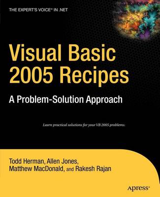 Book cover for Visual Basic 2005 Recipes: A Problem-Solution Approach