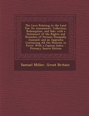 Book cover for The Laws Relating to the Land Tax