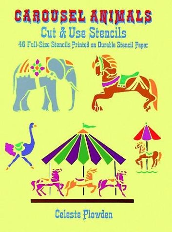 Book cover for Carousel Animals Cut and Use Stencils