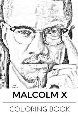 Book cover for Malcolm X Coloring Book