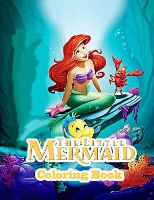 Book cover for The Little Mermaid Coloring Book