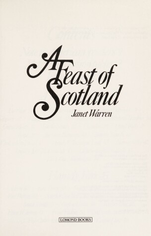 Book cover for The Feast of Scotland