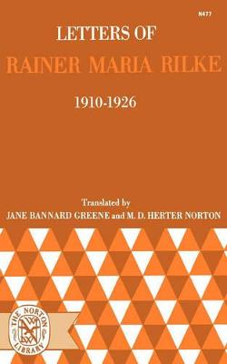 Book cover for Letters of Rainer Maria Rilke, 1910-1926