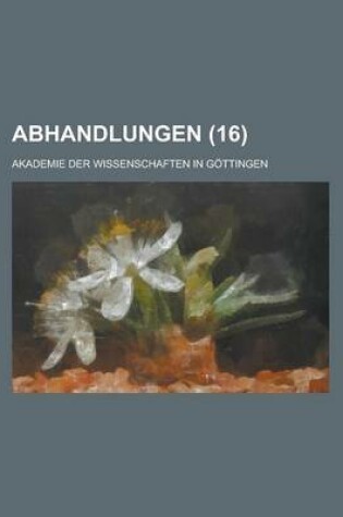 Cover of Abhandlungen (16)
