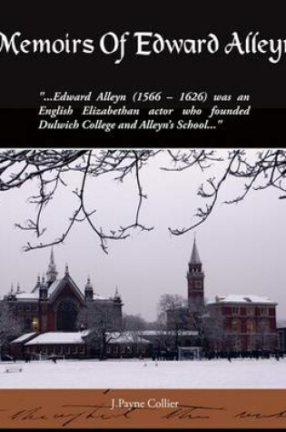 Cover of Memoirs Of Edward Alleyn